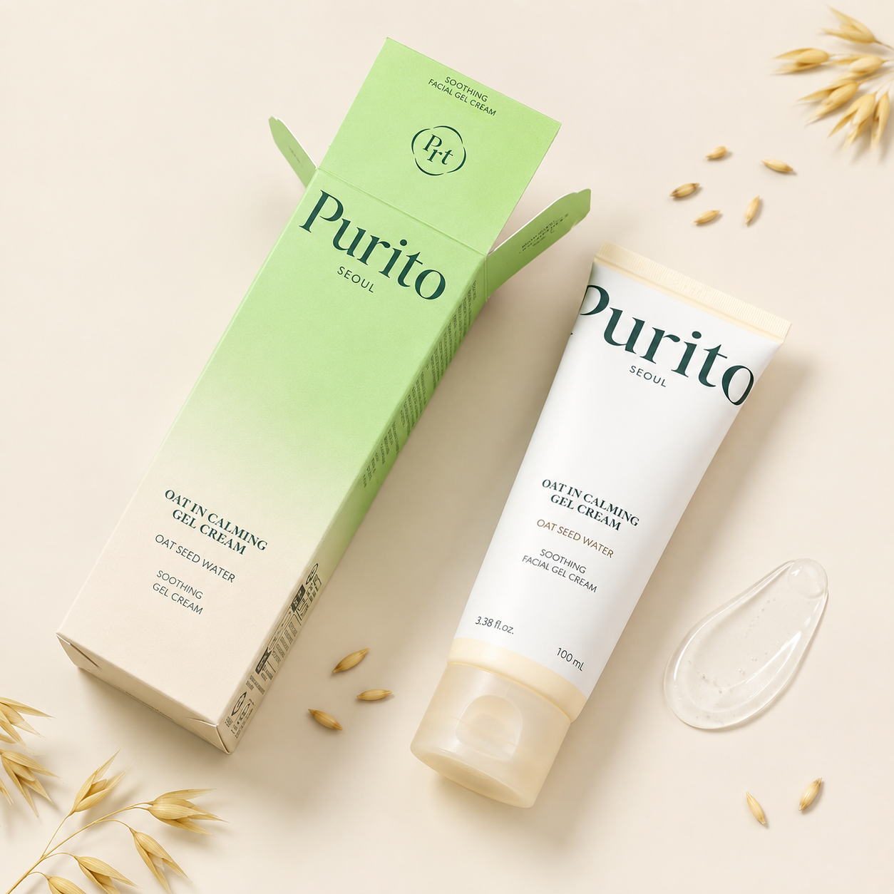 تیوب PURITO SEOUL Oat In Calming Gel Cream