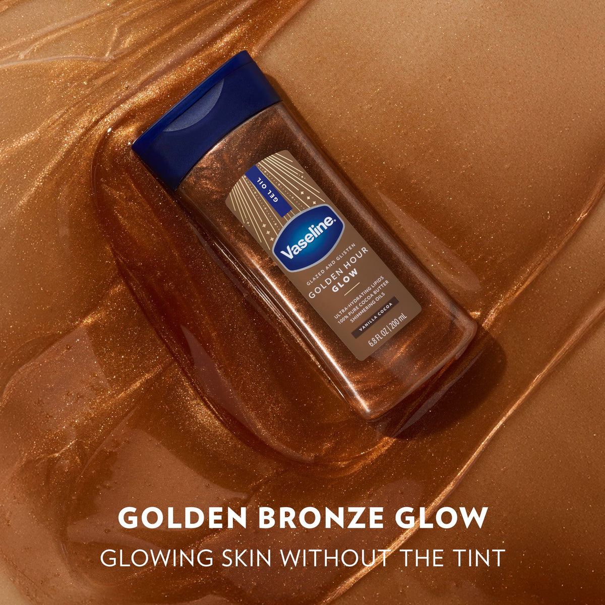 روغن بدن شاین وازلین Golden hour glow — تصویر 2